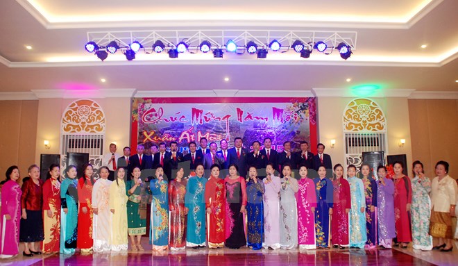 Vietnamese people in Laos’ Xiengkhuang meet at beginning of the Lunar New Year